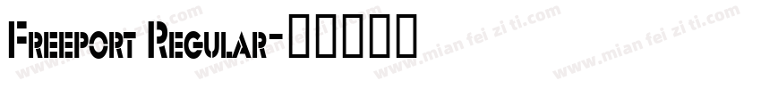 Freeport Regular字体转换